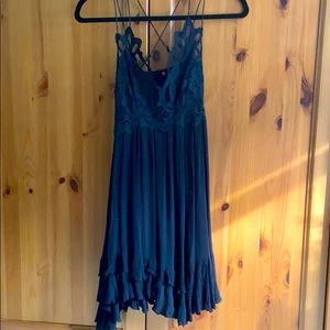 Flowy dress with beautiful lace top NEVER WORN